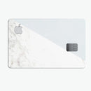 Pale Blue and White Marble Surface - Premium Protective Decal Skin-Kit for the Apple Credit Card