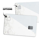 Pale Blue and White Marble Surface - Premium Protective Decal Skin-Kit for the Apple Credit Card