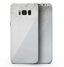 Pale Blue and White Marble Surface - Samsung Galaxy S8 Full-Body Skin Kit