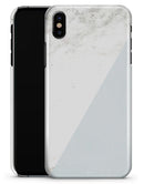 Pale Blue and White Marble Surface - iPhone X Clipit Case