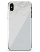 Pale Blue and White Marble Surface - iPhone X Clipit Case
