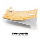 Pale Orange and Vintage White Polkadots - Premium Protective Decal Skin-Kit for the Apple Credit Card