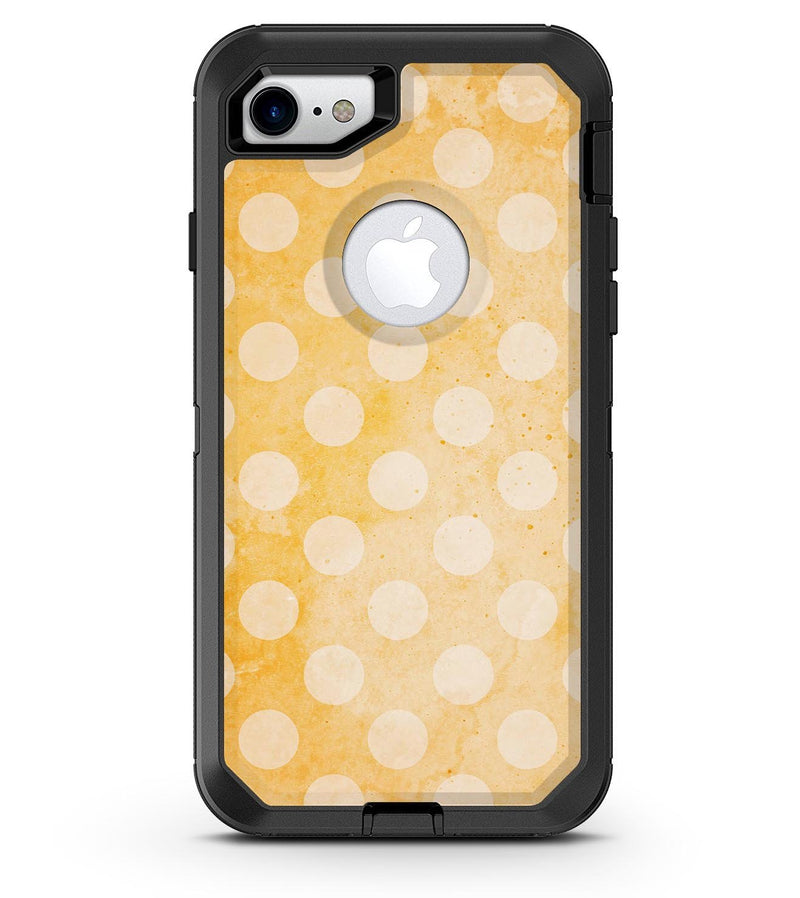 Pale Orange and Vintage White Polkadots - iPhone 7 or 8 OtterBox Case & Skin Kits