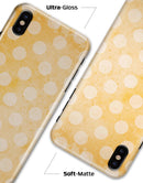 Pale Orange and Vintage White Polkadots - iPhone X Clipit Case
