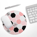 Pale Pink Hex// WaterProof Rubber Foam Backed Anti-Slip Mouse Pad for Home Work Office or Gaming Computer Desk