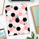 Pale Pink Hex - Full Body Skin Decal for the Apple iPad Pro 12.9", 11", 10.5", 9.7", Air or Mini (All Models Available)