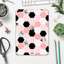 Pale Pink Hex - Full Body Skin Decal for the Apple iPad Pro 12.9", 11", 10.5", 9.7", Air or Mini (All Models Available)