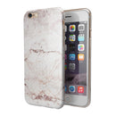 Pale Pink Marble Surface iPhone 6/6s or 6/6s Plus 2-Piece Hybrid INK-Fuzed Case