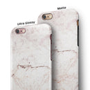 Pale Pink Marble Surface iPhone 6/6s or 6/6s Plus 2-Piece Hybrid INK-Fuzed Case