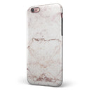 Pale Pink Marble Surface iPhone 6/6s or 6/6s Plus 2-Piece Hybrid INK-Fuzed Case