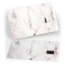 Pale Pink Marble Surface - Premium Protective Decal Skin-Kit for the Apple Credit Card