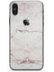 Pale Pink Marble Surface - iPhone X Skin-Kit
