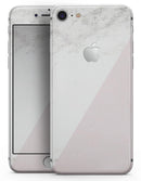 Pale Pink Slanted Marble Surface - Skin-kit for the iPhone 8 or 8 Plus