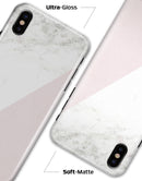 Pale Pink Slanted Marble Surface - iPhone X Clipit Case