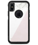Pale Pink Slanted Marble Surface - iPhone X OtterBox Case & Skin Kits