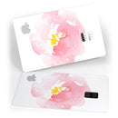 Pale Pink Watecolor  Hibiscus - Premium Protective Decal Skin-Kit for the Apple Credit Card