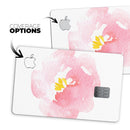 Pale Pink Watecolor  Hibiscus - Premium Protective Decal Skin-Kit for the Apple Credit Card