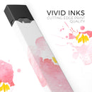 Pale Pink Watecolor  Hibiscus - Premium Decal Protective Skin-Wrap Sticker compatible with the Juul Labs vaping device