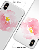 Pale Pink Watecolor  Hibiscus - iPhone X Clipit Case