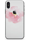 Pale Pink Watecolor  Hibiscus - iPhone X Skin-Kit