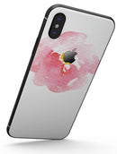 Pale Pink Watecolor  Hibiscus - iPhone X Skin-Kit