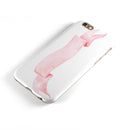Pale Pink Watercolor Ribbon iPhone 6/6s or 6/6s Plus 2-Piece Hybrid INK-Fuzed Case