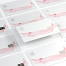 Pale Pink Watercolor Ribbon - Premium Protective Decal Skin-Kit for the Apple Credit Card