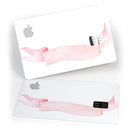 Pale Pink Watercolor Ribbon - Premium Protective Decal Skin-Kit for the Apple Credit Card