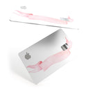 Pale Pink Watercolor Ribbon - Premium Protective Decal Skin-Kit for the Apple Credit Card