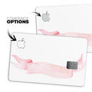 Pale Pink Watercolor Ribbon - Premium Protective Decal Skin-Kit for the Apple Credit Card