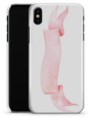 Pale Pink Watercolor Ribbon - iPhone X Clipit Case