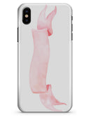 Pale Pink Watercolor Ribbon - iPhone X Clipit Case