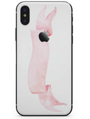 Pale Pink Watercolor Ribbon - iPhone X Skin-Kit