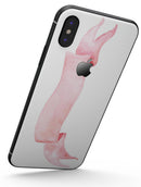 Pale Pink Watercolor Ribbon - iPhone X Skin-Kit