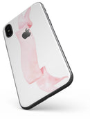 Pale Pink Watercolor Ribbon - iPhone X Skin-Kit