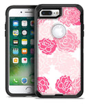Pale Pink and Red Cartoon Roses - iPhone 7 Plus/8 Plus OtterBox Case & Skin Kits