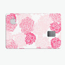 Pale Pink and Red Cartoon Roses - Premium Protective Decal Skin-Kit for the Apple Credit Card