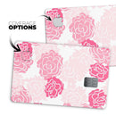Pale Pink and Red Cartoon Roses - Premium Protective Decal Skin-Kit for the Apple Credit Card