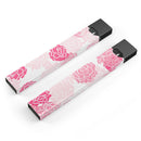 Pale Pink and Red Cartoon Roses - Premium Decal Protective Skin-Wrap Sticker compatible with the Juul Labs vaping device