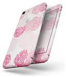 Pale Pink and Red Cartoon Roses - Skin-kit for the iPhone 8 or 8 Plus