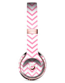Pale Pink and White Chevron Full-Body Skin Kit for the Beats by Dre Solo 3 Wireless Headphones