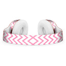 Pale Pink and White Chevron Full-Body Skin Kit for the Beats by Dre Solo 3 Wireless Headphones