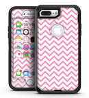 Pale Pink and White Chevron - iPhone 7 Plus/8 Plus OtterBox Case & Skin Kits