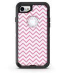 Pale Pink and White Chevron - iPhone 7 or 8 OtterBox Case & Skin Kits