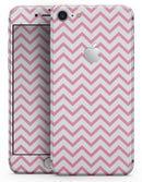 Pale Pink and White Chevron - Skin-kit for the iPhone 8 or 8 Plus
