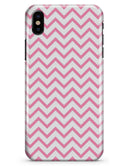Pale Pink and White Chevron - iPhone X Clipit Case