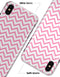 Pale Pink and White Chevron - iPhone X Clipit Case