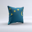 Paper Stars and Moon ink-Fuzed Decorative Throw Pillow