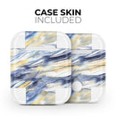 Papered Slate - Full Body Skin Decal Wrap Kit for the Wireless Bluetooth Apple Airpods Pro, AirPods Gen 1 or Gen 2 with Wireless Charging