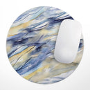 Papered Slate// WaterProof Rubber Foam Backed Anti-Slip Mouse Pad for Home Work Office or Gaming Computer Desk
